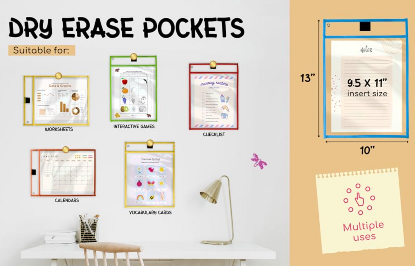 Mindful learning is bonding, all in one set. Reusable dry erase pockets, makers, eraser, and hand pick activity sheets